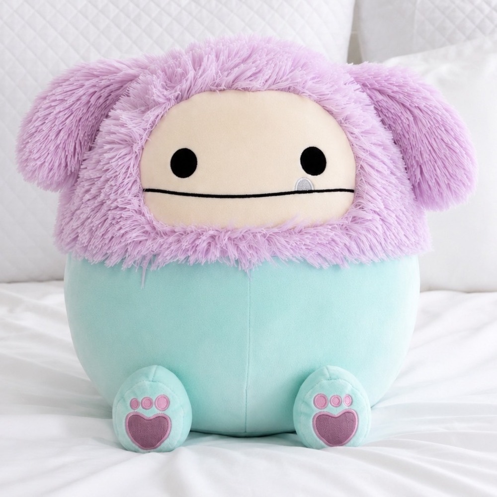 Squishmallows Bessem the Bigfoot Teal Pink Target Exclusive Plush Jumbo NWT BF1